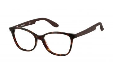 Image of Carrera 5501 Eyeglass Frames CA5501-0BXC-5217 - Havana Matte Brown Frame, Lens Diameter 52mm, Distance Between Lenses 17mm