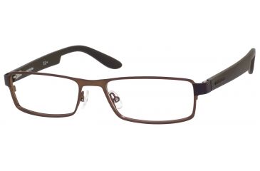 Image of Carrera 5503 Progressive Prescription Eyeglasses CA5503-0BXL-5417 - Semi Matte Brown Frame, Lens Diameter 54mm, Distance Between Lenses 17mm