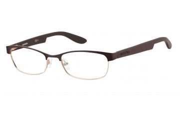 Image of Carrera 5509 Progressive Prescription Eyeglasses CA5509-0DCB-5317 - Gold Brown Frame, Lens Diameter 53mm, Distance Between Lenses 17mm