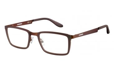 Image of Carrera 5529 Eyeglass Frames CA5529-099L-5220 - Brown Matte Brown Frame, Lens Diameter 52mm, Distance Between Lenses 20mm