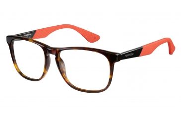 Image of Carrera 5532 Eyeglass Frames CA5532-0HAZ-5416 - Havana Black Orange Frame, Lens Diameter 54mm, Distance Between Lenses 16mm