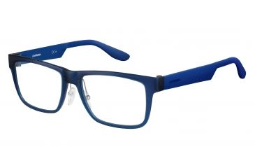 Image of Carrera 5534 Single Vision Prescription Eyeglasses CA5534-0L1V-5317 - Blue Blue Frame, Lens Diameter 53mm, Distance Between Lenses 17mm