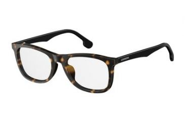 Image of Carrera 5544/V Eyeglass Frames CA5544V-0581-5319 - Havana Black Frame, Lens Diameter 53mm, Distance Between Lenses 19mm