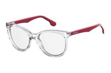 Image of Carrera 5545/V Progressive Prescription Eyeglasses CA5545V-03DV-5218 - Crystal Pink Frame, Lens Diameter 52mm, Distance Between Lenses 18mm