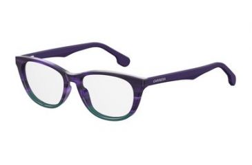 Image of Carrera 5547/V Bifocal Prescription Eyeglasses CA5547-0MFX-5116 - Havana Plum Frame, Lens Diameter 51mm, Distance Between Lenses 16mm