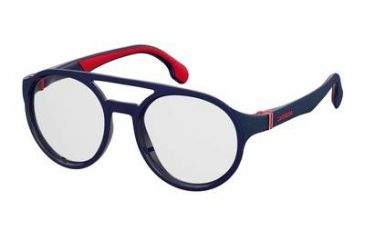 Image of Carrera 5548/V Eyeglass Frames CA5548-0FLL-5119 - Matte Blue Frame, Lens Diameter 51mm, Distance Between Lenses 19mm