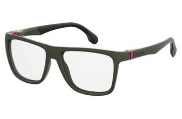 Image of Carrera 5549 Eyeglass Frames CA5549-0DLD-5617 - Matte Green Military Frame, Lens Diameter 56mm, Distance Between Lenses 17mm