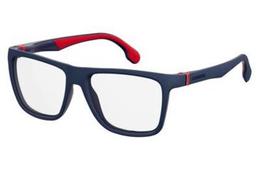 Image of Carrera 5549 Eyeglass Frames CA5549-0FLL-5617 - Matte Blue Frame, Lens Diameter 56mm, Distance Between Lenses 17mm