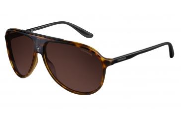 Image of Carrera 6015/S Sunglasses CA6015S-0N62-8U-6112 - Havana Black Frame, Dark Brown Lenses, Lens Diameter 61mm, Distance Between Lenses 12mm