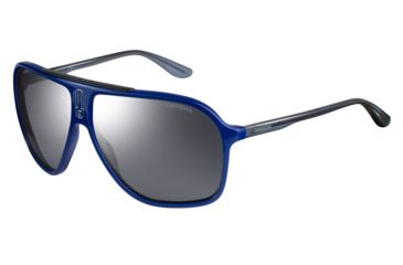 Image of Carrera 6016/S Single Vision Prescription Sunglasses CA6016S-0N7U-T4-6211 - Lens Diameter 62 mm, Frame Color Blue Gray