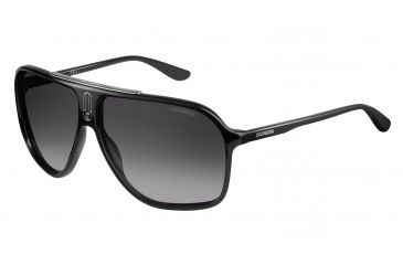 Image of Carrera 6016/S Single Vision Prescription Sunglasses CA6016S-0D28-IC-6211 - Frame Color Shiny Black, Lens Diameter 62 mm