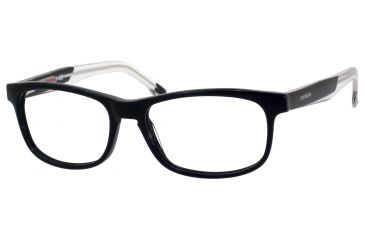 Image of Carrera 6196 Bifocal Prescription Eyeglasses CA6196-0RVU-5216 - Black / Black Crystal Frame, Lens Diameter 52mm, Distance Between Lenses 16mm