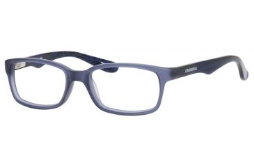Image of Carrera 6216 Eyeglass Frames CA6216-0BMP-4616 - Matte Blue Frame, Lens Diameter 46mm, Distance Between Lenses 16mm