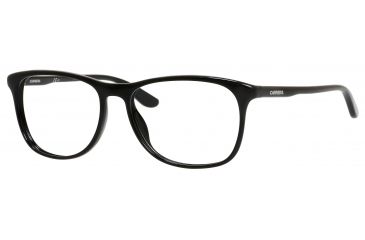 Image of Carrera 6622 Progressive Prescription Eyeglasses CA6622-0D28-5516 - Shiny Black Frame, Lens Diameter 55mm, Distance Between Lenses 16mm