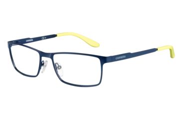 Image of Carrera 6630 Bifocal Prescription Eyeglasses CA6630-05R1-5617 - Semi Matte Blue Frame, Lens Diameter 56mm, Distance Between Lenses 17mm