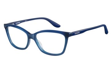 Image of Carrera 6639 Progressive Prescription Eyeglasses CA6639-0HKK-5215 - Blue Frame, Lens Diameter 52mm, Distance Between Lenses 15mm