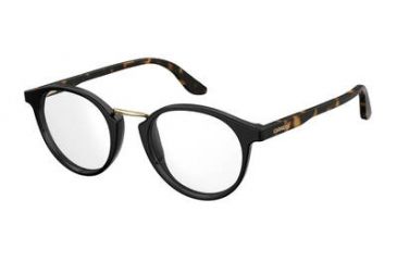 Image of Carrera 6645 Progressive Prescription Eyeglasses CA6645-02M2-4721 - Black/Gold Frame, Lens Diameter 47mm, Distance Between Lenses 21mm