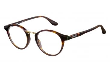 Image of Carrera 6645 Progressive Prescription Eyeglasses CA6645-0086-4721 - Dark Havana Frame, Lens Diameter 47mm, Distance Between Lenses 21mm