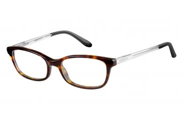 Image of Carrera 6647 Eyeglass Frames CA6647-0QK8-5017 - Dark Havana Nud Frame, Lens Diameter 50mm, Distance Between Lenses 17mm