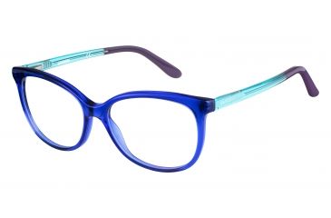 Image of Carrera 6648 Single Vision Prescription Eyeglasses CA6648-0QKA-5315 - Gray Turquoise Frame, Lens Diameter 53mm, Distance Between Lenses 15mm