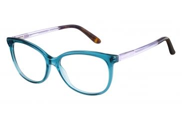 Image of Carrera 6648 Single Vision Prescription Eyeglasses CA6648-0QKP-5115 - Teal Lilac Frame, Lens Diameter 51mm, Distance Between Lenses 15mm