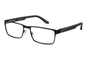 Image of Carrera 6656 Progressive Prescription Eyeglasses CA6656-0POV-5617 - Shiny Black Matte Black Frame, Lens Diameter 56mm, Distance Between Lenses 17mm