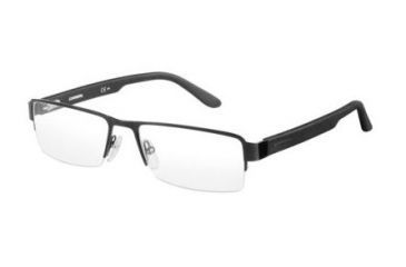 Image of Carrera 6657 Progressive Prescription Eyeglasses CA6657-0POV-5417 - Shiny Black Matte Black Frame, Lens Diameter 54mm, Distance Between Lenses 17mm