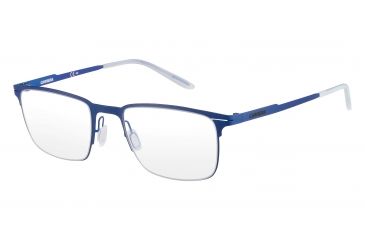 Image of Carrera 6661 Single Vision Prescription Eyeglasses CA6661-0VBM-5220 - Matte Blue Frame, Lens Diameter 52mm, Distance Between Lenses 20mm