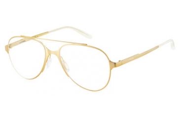 Image of Carrera 6663 Eyeglass Frames CA6663-0GM0-5317 - Semi Matte Gold Frame, Lens Diameter 53mm, Distance Between Lenses 17mm