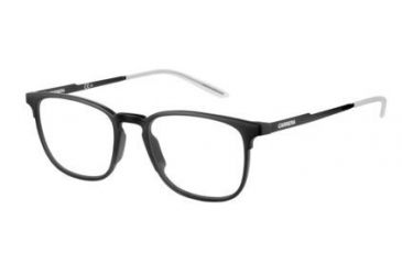 Image of Carrera 6666 Eyeglass Frames CA6666-0GTN-5019 - Matte Black-Shiny Black Frame, Lens Diameter 50mm, Distance Between Lenses 19mm