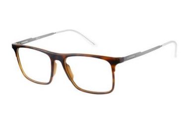 Image of Carrera 6667 Single Vision Prescription Eyeglasses CA6667-0R8Q-5317 - Havana Dark Ruthenium Frame, Lens Diameter 53mm, Distance Between Lenses 17mm