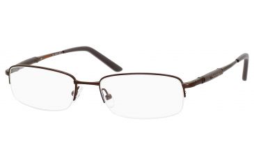 Image of Carrera 7452 Single Vision Prescription Eyeglasses CA7452-01E8-5018 - Brown Semi Shiny Frame, Lens Diameter 50mm, Distance Between Lenses 18mm