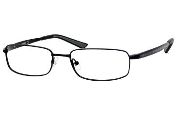 Image of Carrera 7536 Progressive Prescription Eyeglasses CA7536-091T-5217 - Black Semi Shiny Frame, Lens Diameter 52mm, Distance Between Lenses 17mm