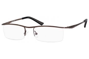 Image of Carrera 7538 Progressive Prescription Eyeglasses CA7538-01E8-5218 - Brown Semi Shiny Frame, Lens Diameter 52mm, Distance Between Lenses 18mm