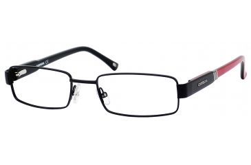 Image of Carrera 7550 Eyeglass Frames CA7550-087I-5118 - Matte Black / Red Black Frame, Lens Diameter 51mm, Distance Between Lenses 18mm