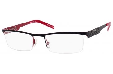 Image of Carrera 7567 Progressive Prescription Eyeglasses CA7567-0IAM-5319 - Black Red Frame, Lens Diameter 53mm, Distance Between Lenses 19mm