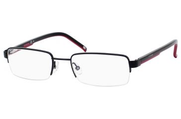 Image of Carrera 7570 Eyeglass Frames CA7570-0WZI-5119 - Matte Black / Red White Frame, Lens Diameter 51mm, Distance Between Lenses 19mm
