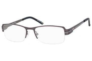 Image of Carrera 7581 Eyeglass Frames CA7581-0R80-5217 - Semi Matte Ruthenium Frame, Lens Diameter 52mm, Distance Between Lenses 17mm