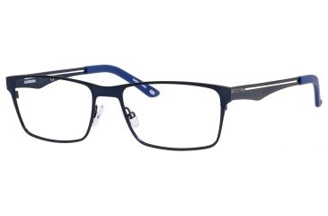 Image of Carrera 7584 Bifocal Prescription Eyeglasses CA7584-05R1-5617 - Semi Matte Blue Frame, Lens Diameter 56mm, Distance Between Lenses 17mm