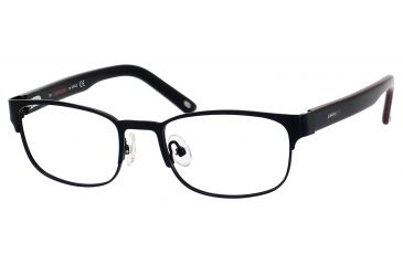 Image of Carrera 7592 Eyeglass Frames CA7592-0003-4517 - Semi Matte Black Frame, Lens Diameter 45mm, Distance Between Lenses 17mm