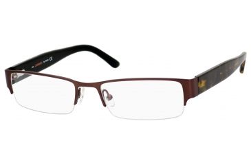 Image of Carrera 7594 Progressive Prescription Eyeglasses CA7594-0JBQ-5218 - Matte Dark Brown Frame, Lens Diameter 52mm, Distance Between Lenses 18mm