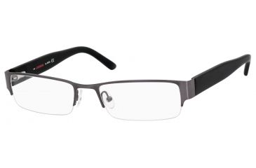 Image of Carrera 7594 Progressive Prescription Eyeglasses CA7594-0JLS-5218 - Matte Gunmetal Frame, Lens Diameter 52mm, Distance Between Lenses 18mm