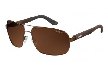 Image of Carrera 8003/S Bifocal Prescription Sunglasses CA8003S-00RP-U8-6216 - Frame Color Semi Matte Brown, Lens Diameter 62 mm