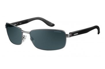 Image of Carrera 8004/S Sunglasses CA8004S-027H-Y2-6218 - Semi Matte Dark Ruthenium Frame, Gray Polarized Lenses, Lens Diameter 62mm, Distance Between Lenses 18mm