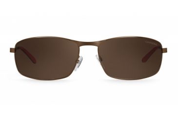 Image of Carrera 8012/S Sunglasses CA8012S-0J8P-SP-6017 - Semi Matte Brown Frame, Bronze Polarized Lenses, Lens Diameter 60mm, Distance Between Lenses 17mm