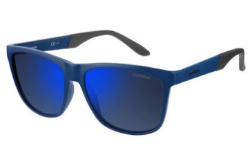 Image of Carrera 8022/S Single Vision Prescription Sunglasses CA8022S-004O-5X-5616 - Frame Color Blue, Lens Diameter 56 mm