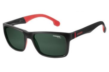 Image of Carrera 8024/S Bifocal Prescription Sunglasses CA8024S-0003-UC-5518 - Frame Color Matte Black, Lens Diameter 55 mm