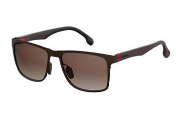 Image of Carrera 8026/S Bifocal Prescription Sunglasses CA8026S-0YZ4-LA-5717 - Lens Diameter 57 mm, Frame Color Matte Brown