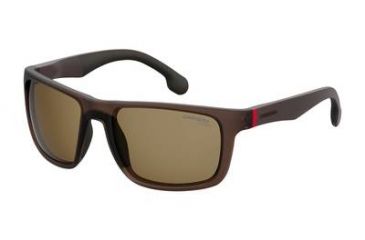 Image of Carrera 8027/S Bifocal Prescription Sunglasses CA8027S-009Q-SP-5719 - Frame Color Brown, Lens Diameter 57 mm