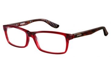 Image of Carrera 8800 Progressive Prescription Eyeglasses CA8800-00UC-5416 - Red Havana Frame, Lens Diameter 54mm, Distance Between Lenses 16mm